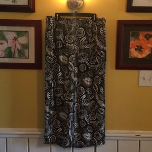 Modern-Floral Palazzo Pants
